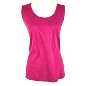Women’s Pink Scoop Neck Sleeveless Top Size Medium
